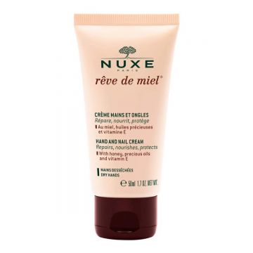 Crema pentru maini si unghii Reve de Miel, 50ml, Nuxe