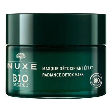 Masca detoxifianta cu efect iluminator pentru toate tipurile de ten Bio Organic, 50ml, Nuxe