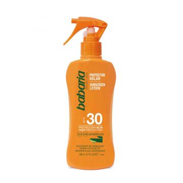 Spray lotiune cu SPF 30 si Aloe Vera, 200ml, Babaria