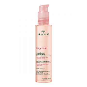 Ulei delicat de curatare pentru toate tipurile de ten Very Rose, 150ml, Nuxe