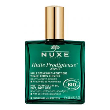 Ulei multifunctional organic pentru fata, corp si par Huile Prodigieuse NÃ©roli, 100ml, Nuxe