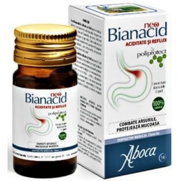 Aboca NeoBianacid acid si reflux - 14 comprimate masticabile