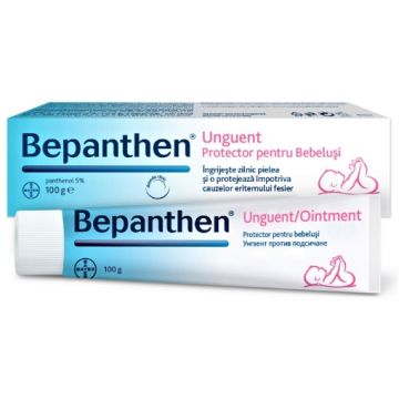 Bepanthen unguent - 100 grame - ingrijeste si protejeaza pielea impotriva iritatiilor de scutec