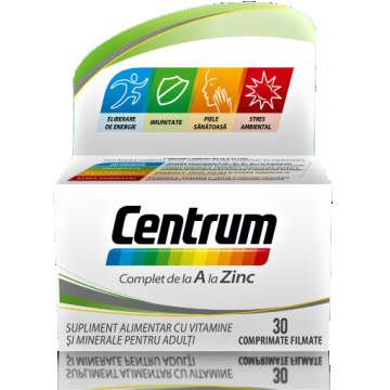 Centrum A-Zinc - 30 comprimate filmate
