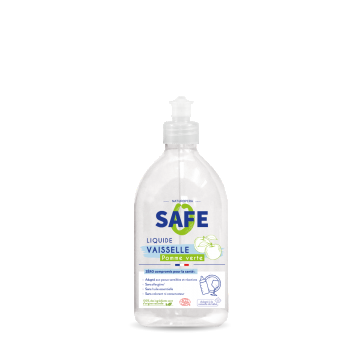 Detergent bio pentru vase cu parfum de mere verzi fara alergeni, 500ml, Safe