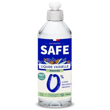 Detergent bio pentru vase cu parfum de migdale fara alergeni, 500ml, Safe