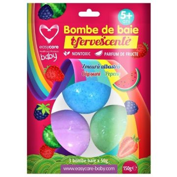 easy care bombe de baie efervescente copii ctx3 buc