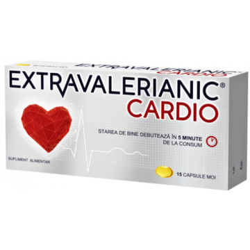 Extravalerianic Cardio - 15 capsule moi Biofarm