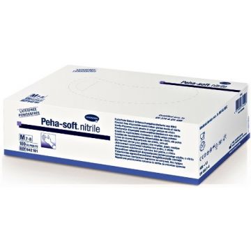 Hartmann Peha-Soft nitrile manusi examinare albastre M - 100 bucati