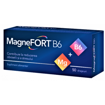 MagneFORT B6 - 50 drajeuri Biofarm