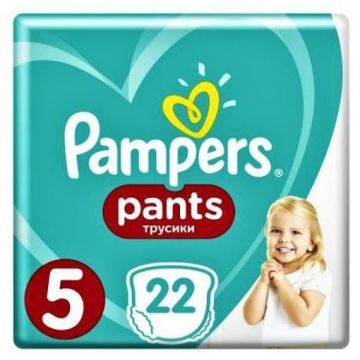 Pampers 5 (12-17kg) Active Baby pants - 22 bucati