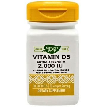 Secom Vitamina D3 2000UI - 30 capsule moi