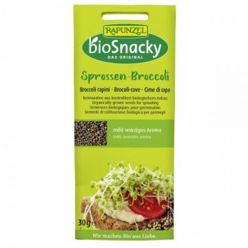Seminte bio de broccoli pentru germinat BioSnacky, 30g, Rapunzel