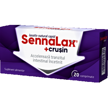 SennaLax plus Crusin - 20 comprimate Biofarm