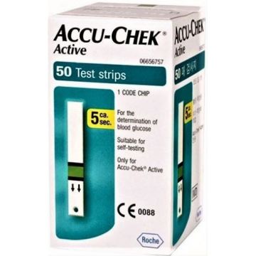 Teste pentru masurarea glicemiei Accu-chek Active - 50 bucati