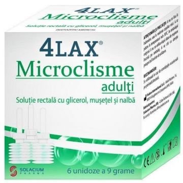 4Lax microclisme pentru adulti - 6 bucati