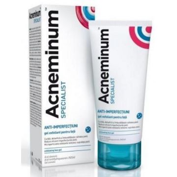 Acneminum Specialist gel de fata exfoliant - 125ml Aflofarm