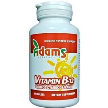 Adams Vision Vitamina B12 1000mcg - 90 comprimate