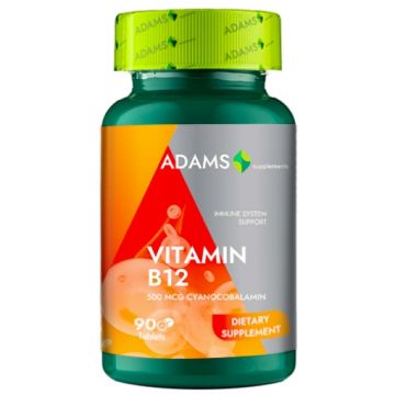 Adams Vision Vitamina B12 500mcg - 90 tablete