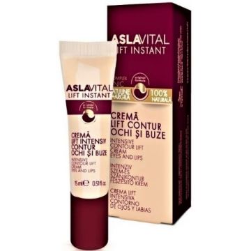 Aslavital Lift Instant crema pentru ochi si buze - 15ml