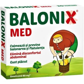 Balonix Med - 10 comprimate masticabile Fiterman Pharma