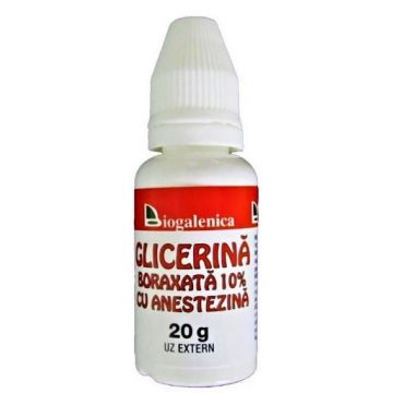 Biogalenica glicerina boraxata 10% cu anestezina - 20ml