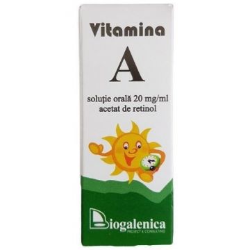 Biogalenica Vitamina A solutie uleioasa - 10ml