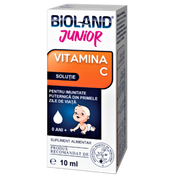 Bioland Vitamina C Junior solutie - 10ml Biofarm