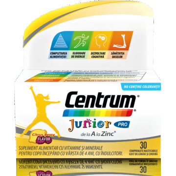 Centrum Junior Pro A-Z - 30 comprimate masticabile