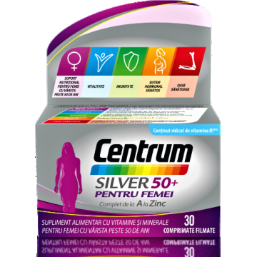 Centrum Silver 50+ pentru femei - 30 comprimate filmate