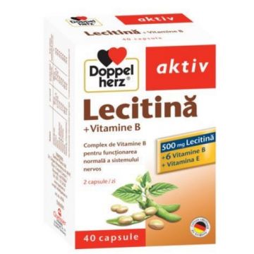 Doppelherz Lecitina + vitamine B - 40 capsule