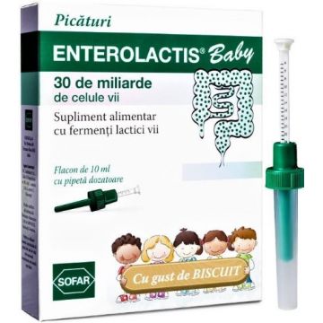 Enterolactis Baby solutie orala - 10ml Sofar