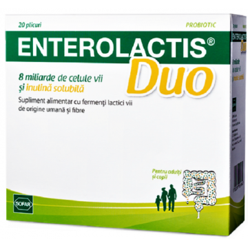 Enterolactis Duo Pulbere - 20 plicuri Sofar