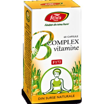 Fares B complex vitamine naturale - 60 capsule