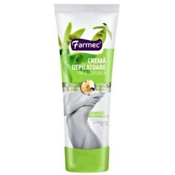 Farmec crema depilatoare pentru piele delicata cu extract de vanilie - 150ml