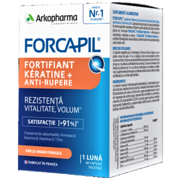 Forcapil Fortifiant Keratine+ - 60 capsule Arkopharma