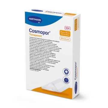 Hartmann Cosmopor plasture transparent autoadeziv 9cm/15cm - 25 bucati