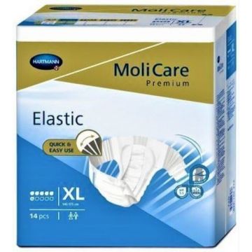 Hartmann MoliCare Premium Elastic XL cu 6 picaturi - 14 bucati