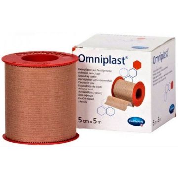 Hartmann Omniplast plasture pe suport textil 5cm/5m - 1 rola