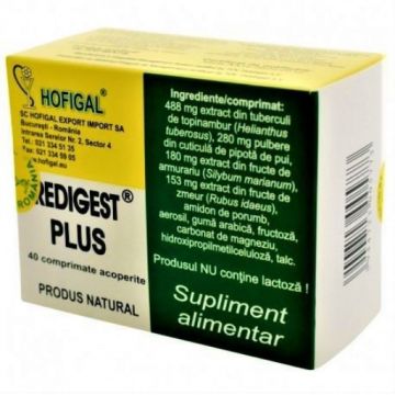Hofigal Redigest Plus - 40 comprimate acoperite
