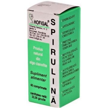 Hofigal Spirulina 500mg - 40 capsule