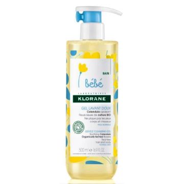 Klorane Bebe gel spumant pentru par si corp - 500ml