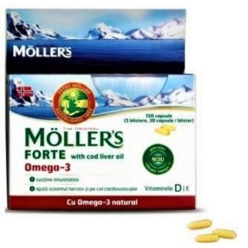 Mollers Forte Omega 3 Cod Liver Oil - 150 capsule