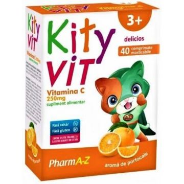 PharmA-Z KityVit Vitamina C 250mg - 40 comprimate masticabile