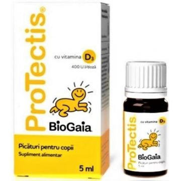 ProTectis probiotice cu vitamina D3 400UI/doza - 5ml Biogaia