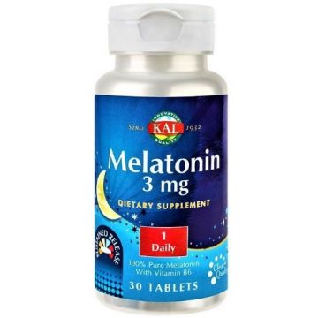 Secom Melatonin 3mg - 30 tablete cu eliberare prelungita