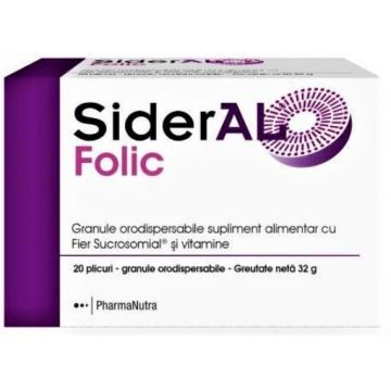 SiderAL Folic pulbere orodispersabila - 20 plicuri Solacium Pharma