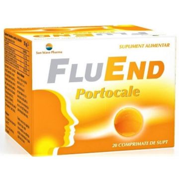 SunWave FluEnd comprimate de supt portocale - 20 pastile