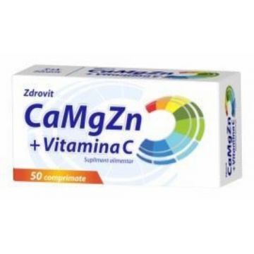 Zdrovit CaMgZn + vitamina C - 50 comprimate