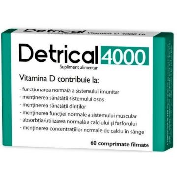 Zdrovit Detrical D3 4000UI - 60 comprimate filmate